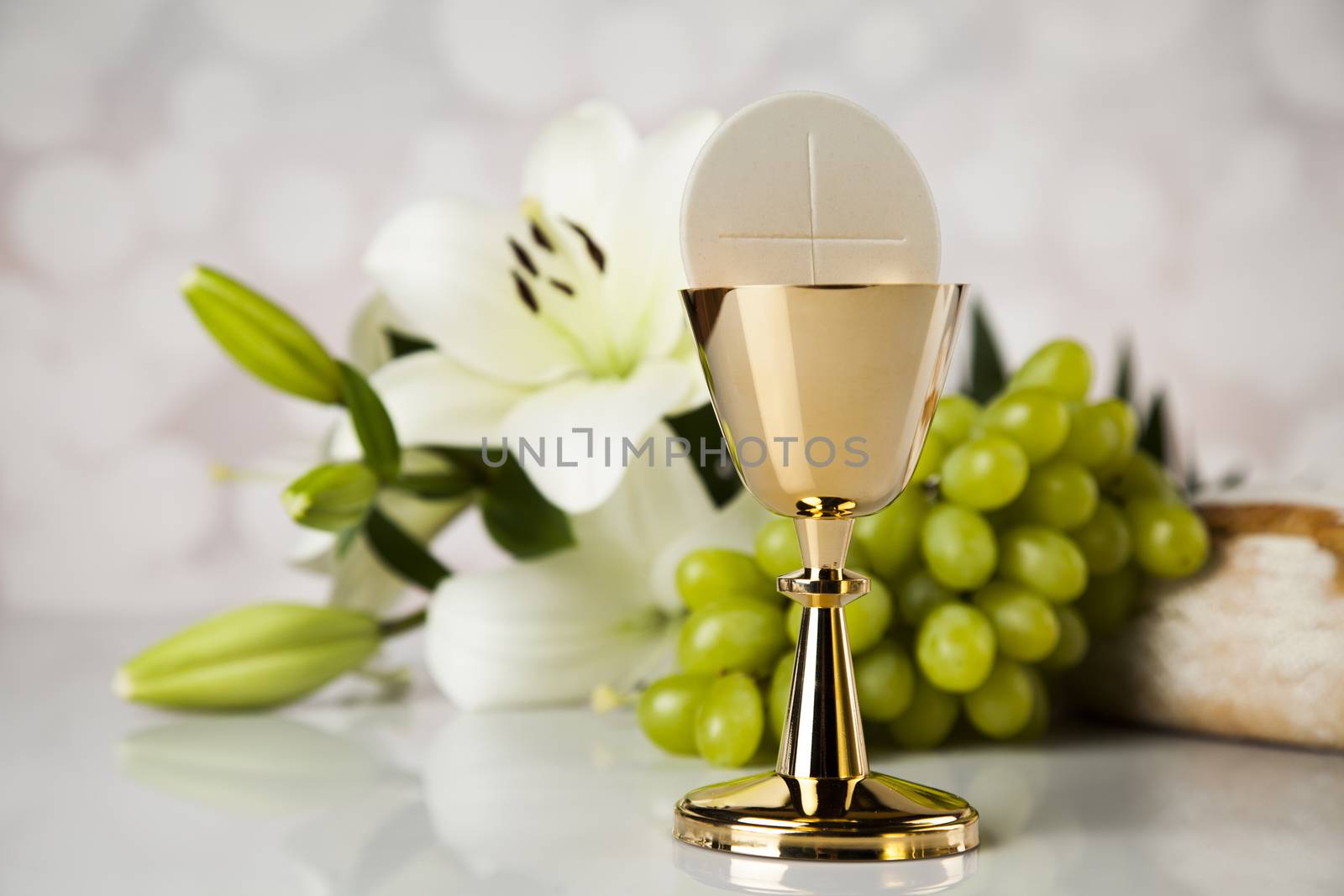 Eucharist, sacrament of communion background