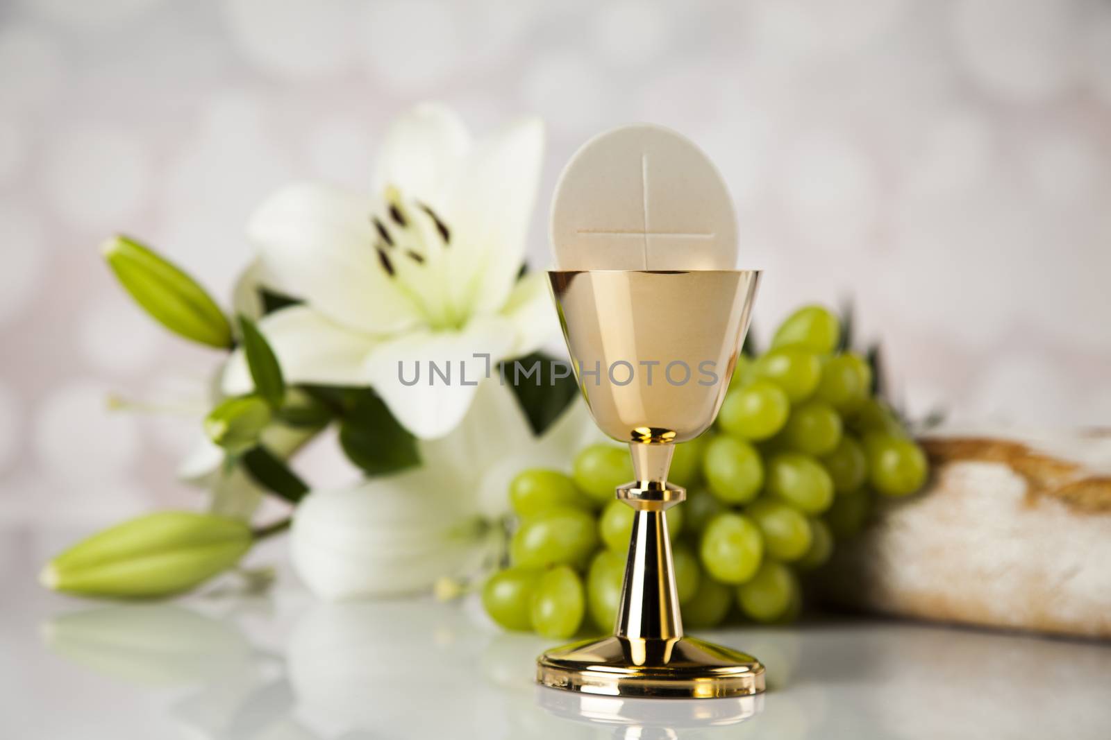 Eucharist, sacrament of communion background