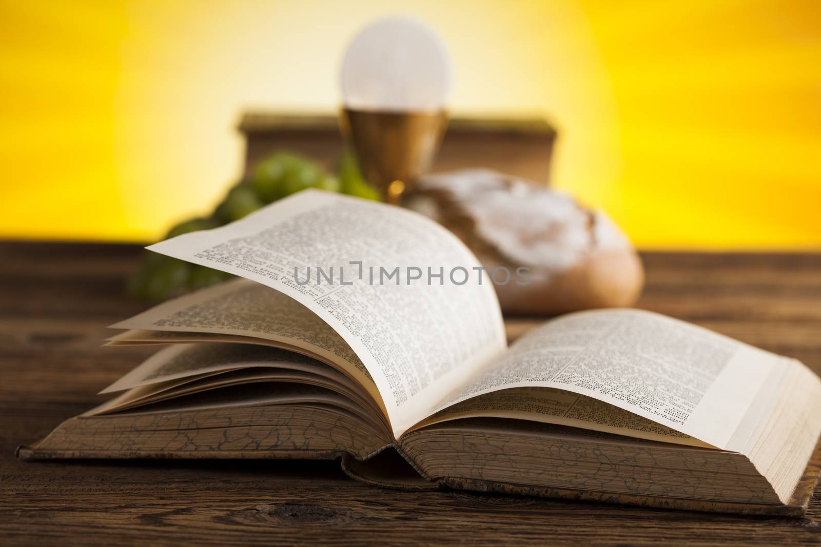 Bible, Eucharist, sacrament of communion background  by JanPietruszka