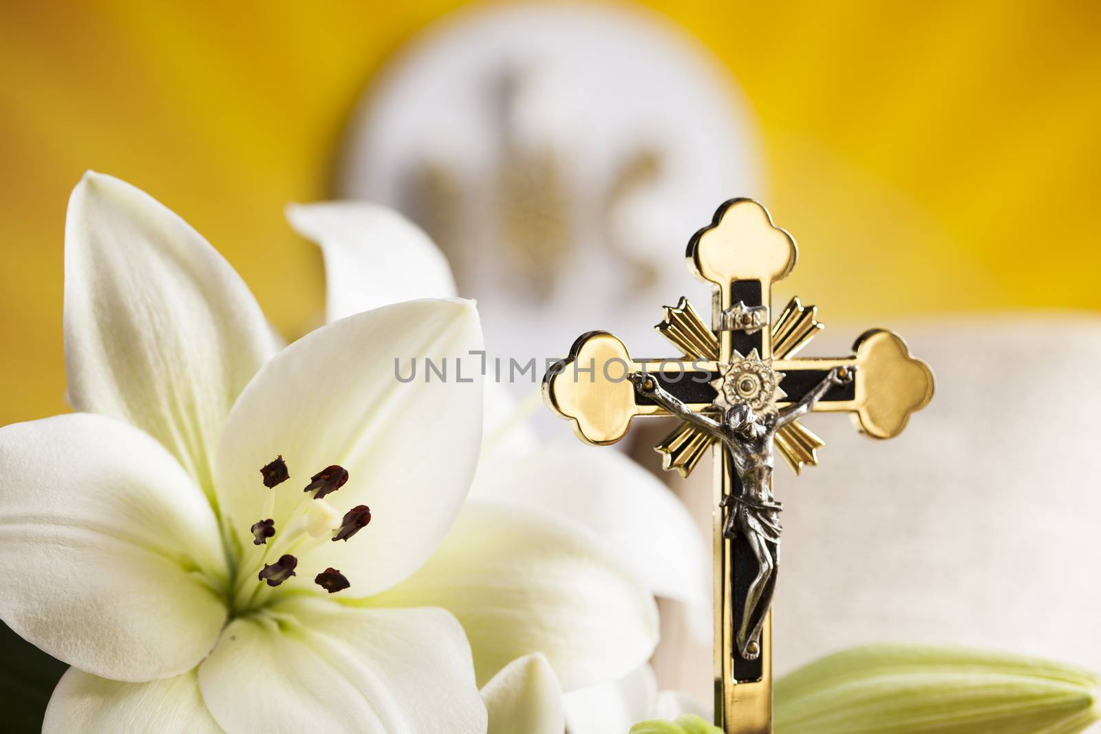 Eucharist, sacrament of communion background