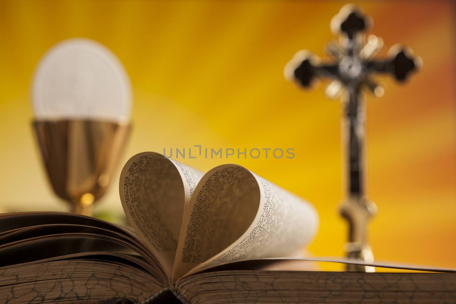 I Love religion for christianity background by JanPietruszka