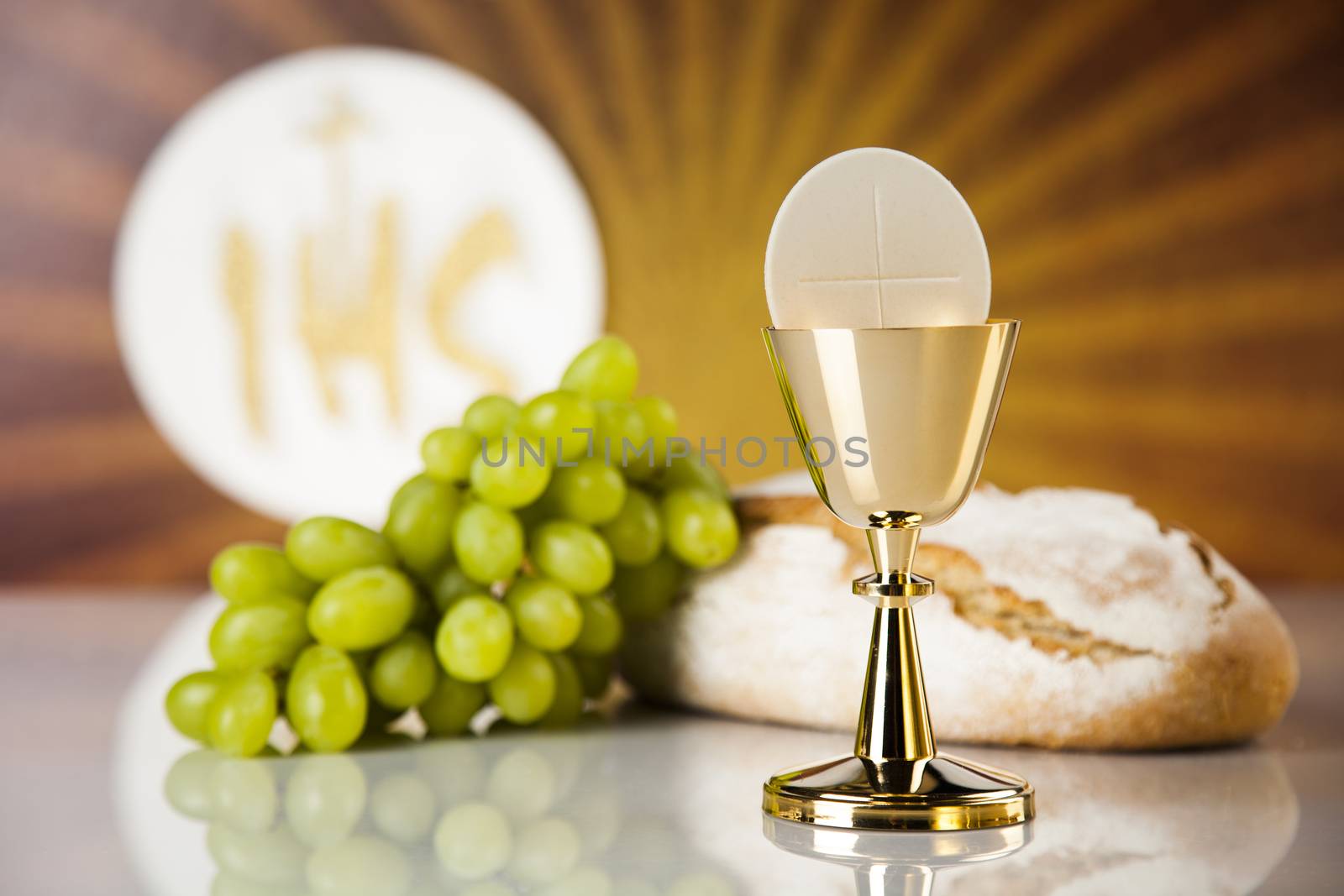 Eucharist, sacrament of communion background