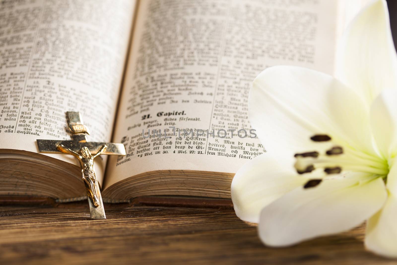 Bible, Eucharist, sacrament of communion background  by JanPietruszka