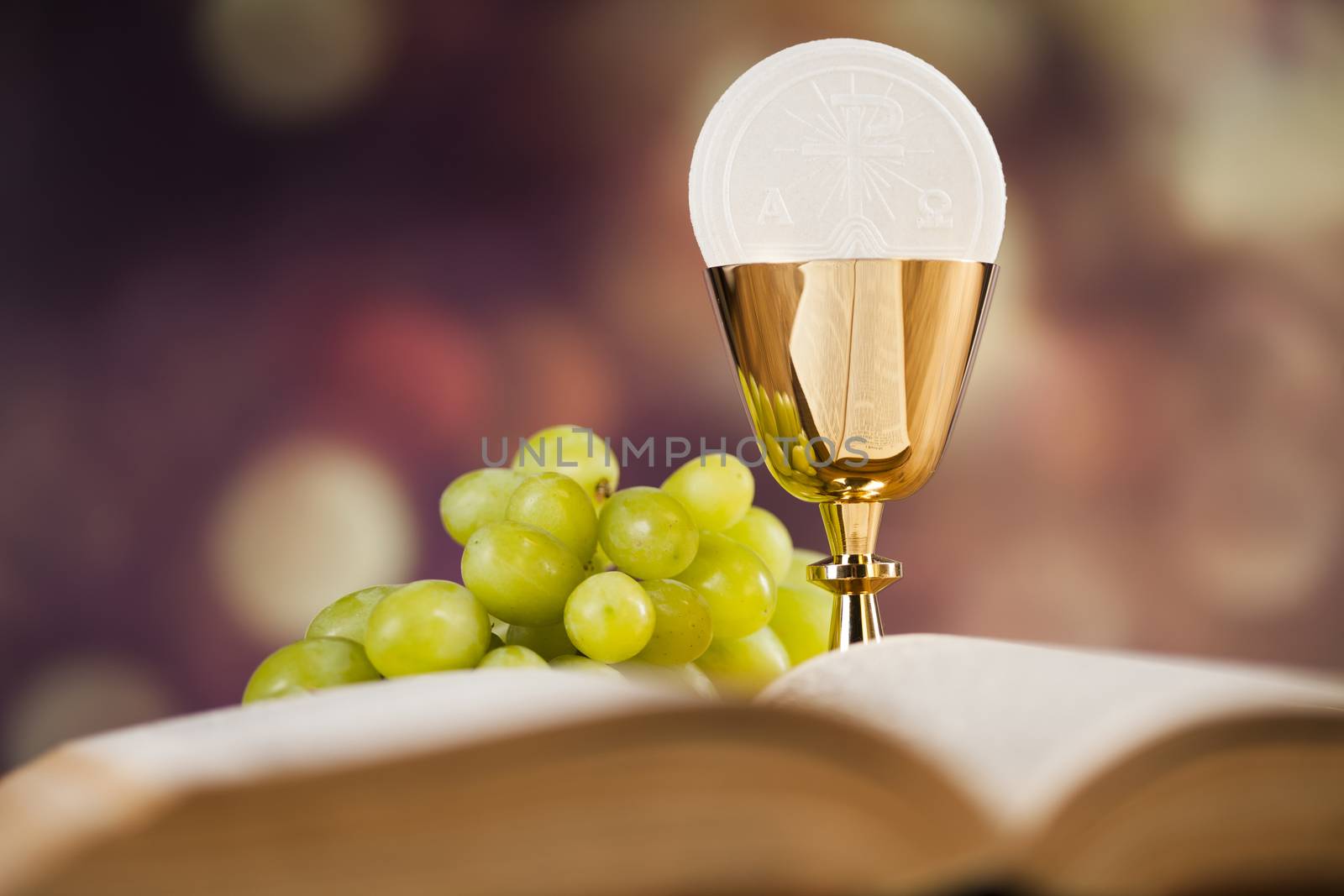 Bible, Eucharist, sacrament of communion background  by JanPietruszka