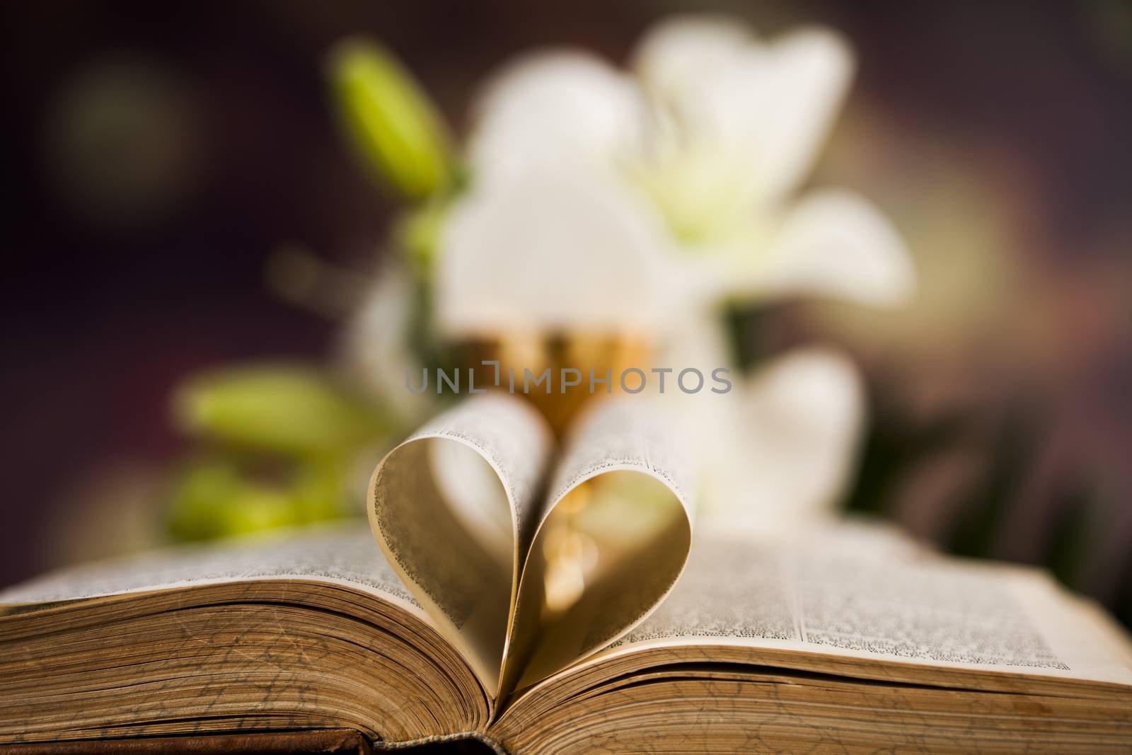 Bible, Eucharist, sacrament of communion background  by JanPietruszka