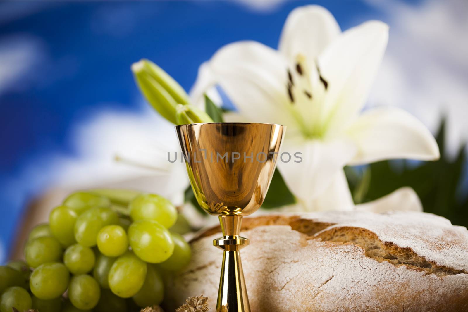 Eucharist, sacrament of communion background