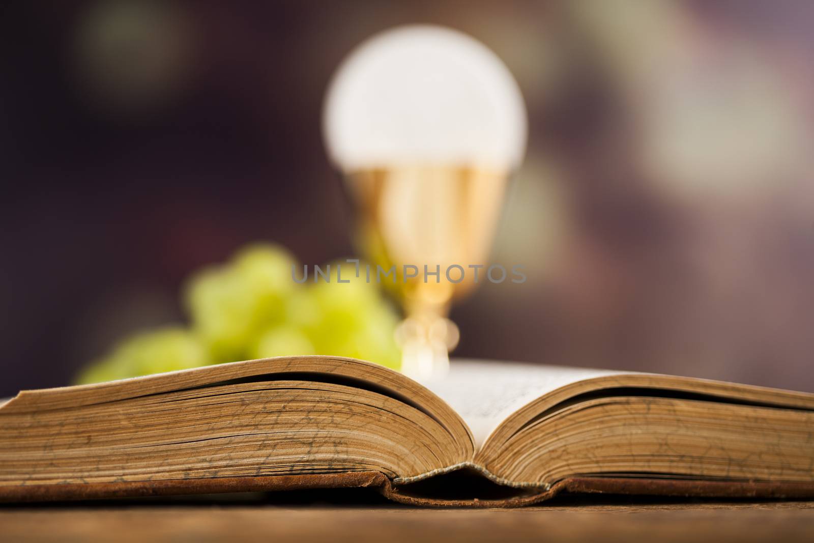 Bible, Eucharist, sacrament of communion background  by JanPietruszka