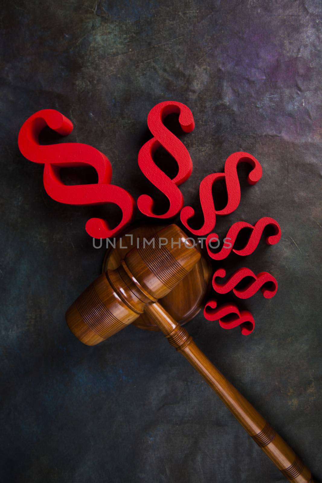 Paragraph sign, Mallet, Law, legal code of justice concept by JanPietruszka