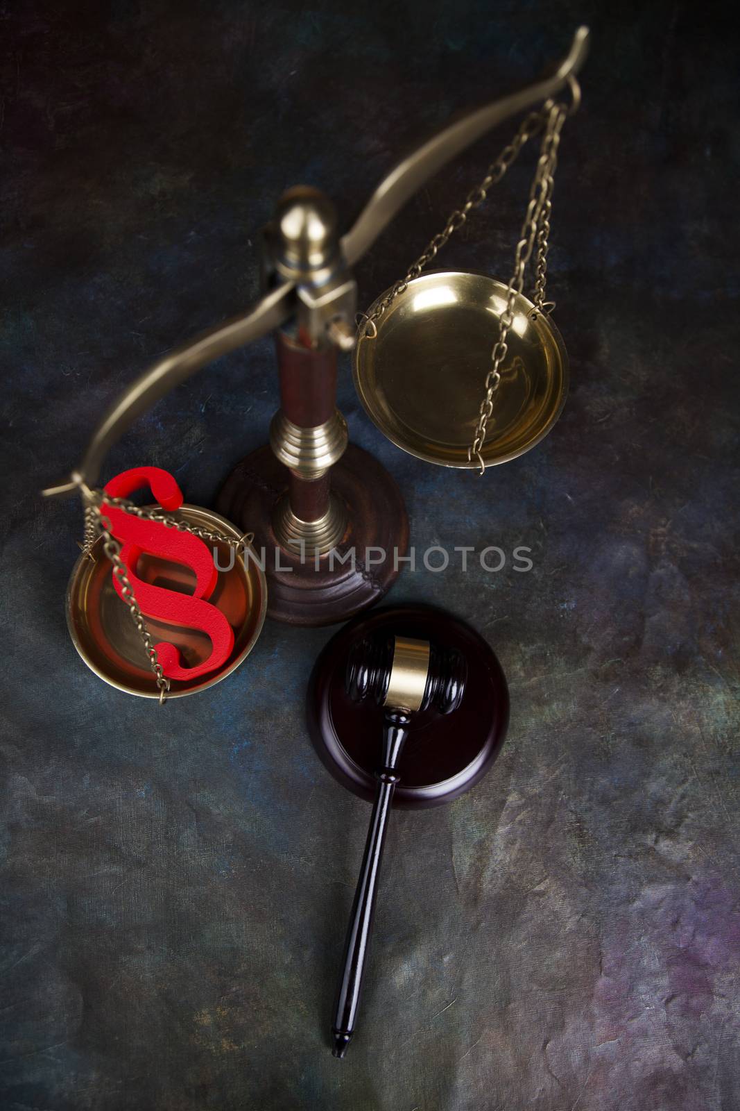 Paragraph sign, Mallet, Law, legal code of justice concept by JanPietruszka