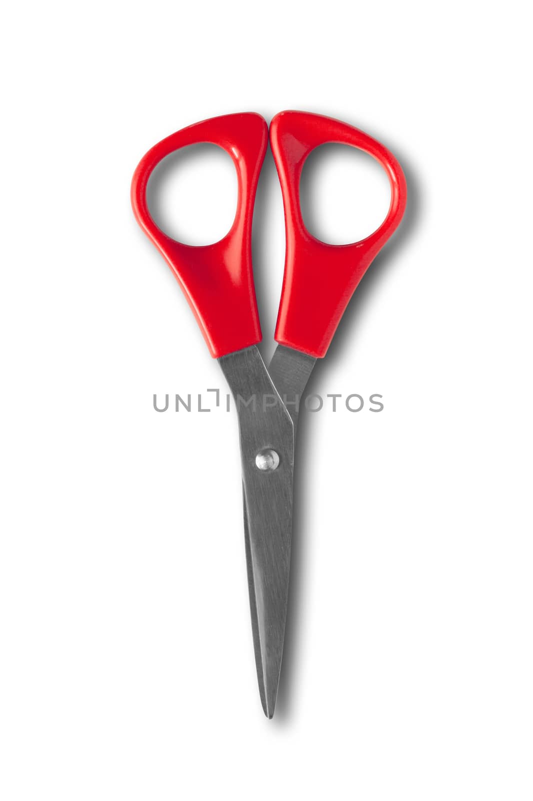 Pair of scissors isolated on white background by daboost