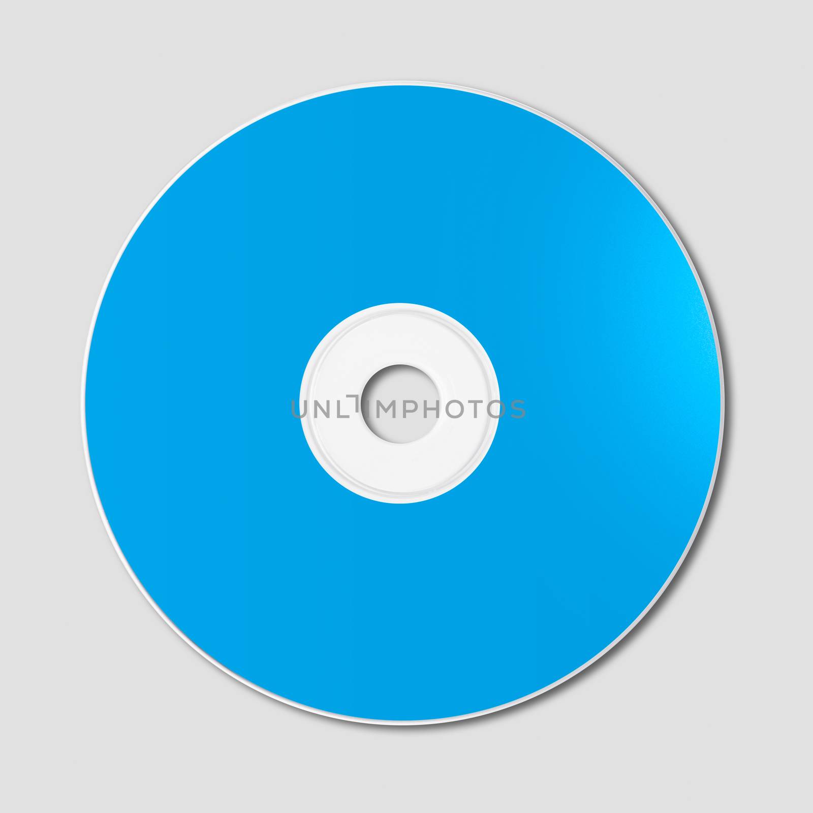 Blue CD - DVD mockup template isolated on Grey by daboost