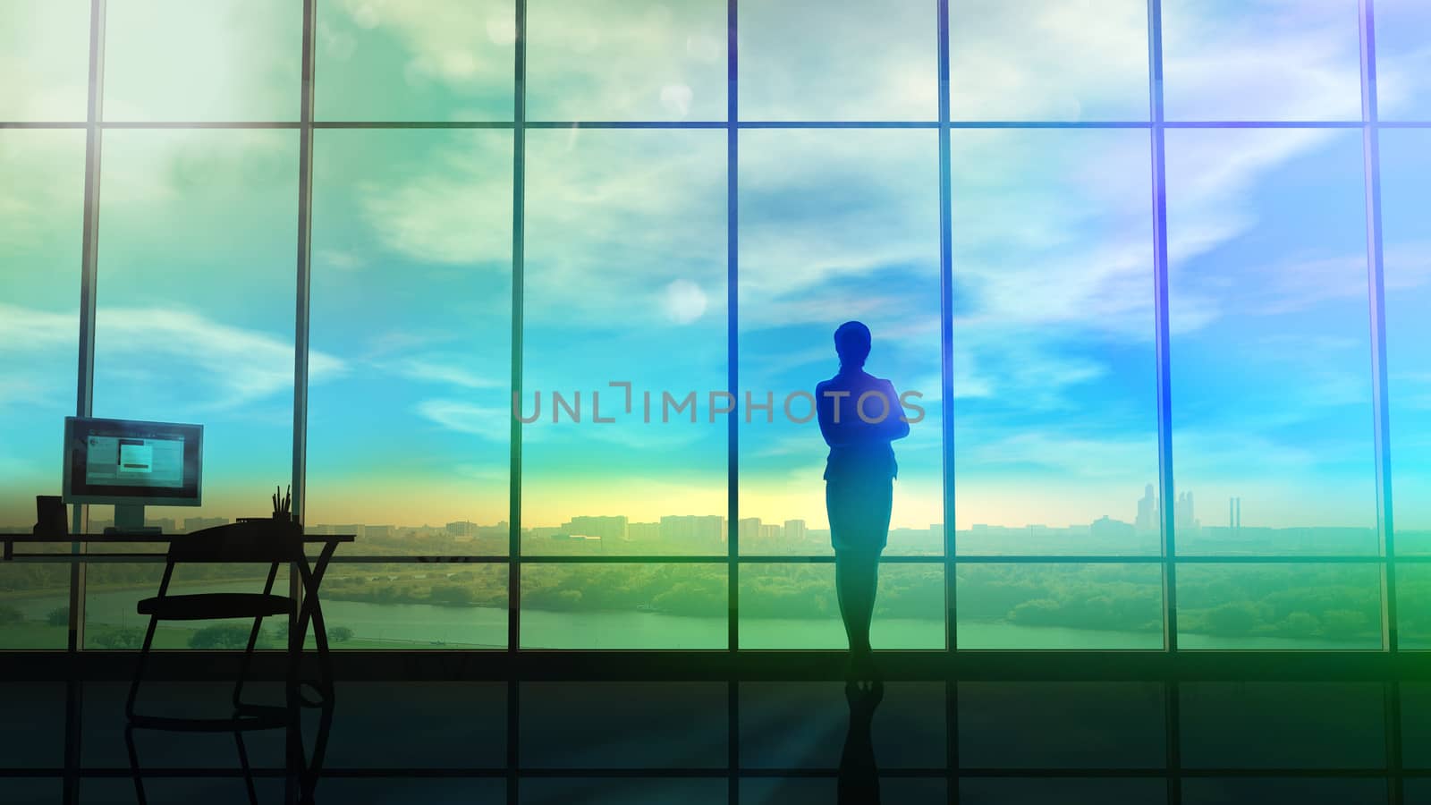 A silhouette of the business lady by ConceptCafe