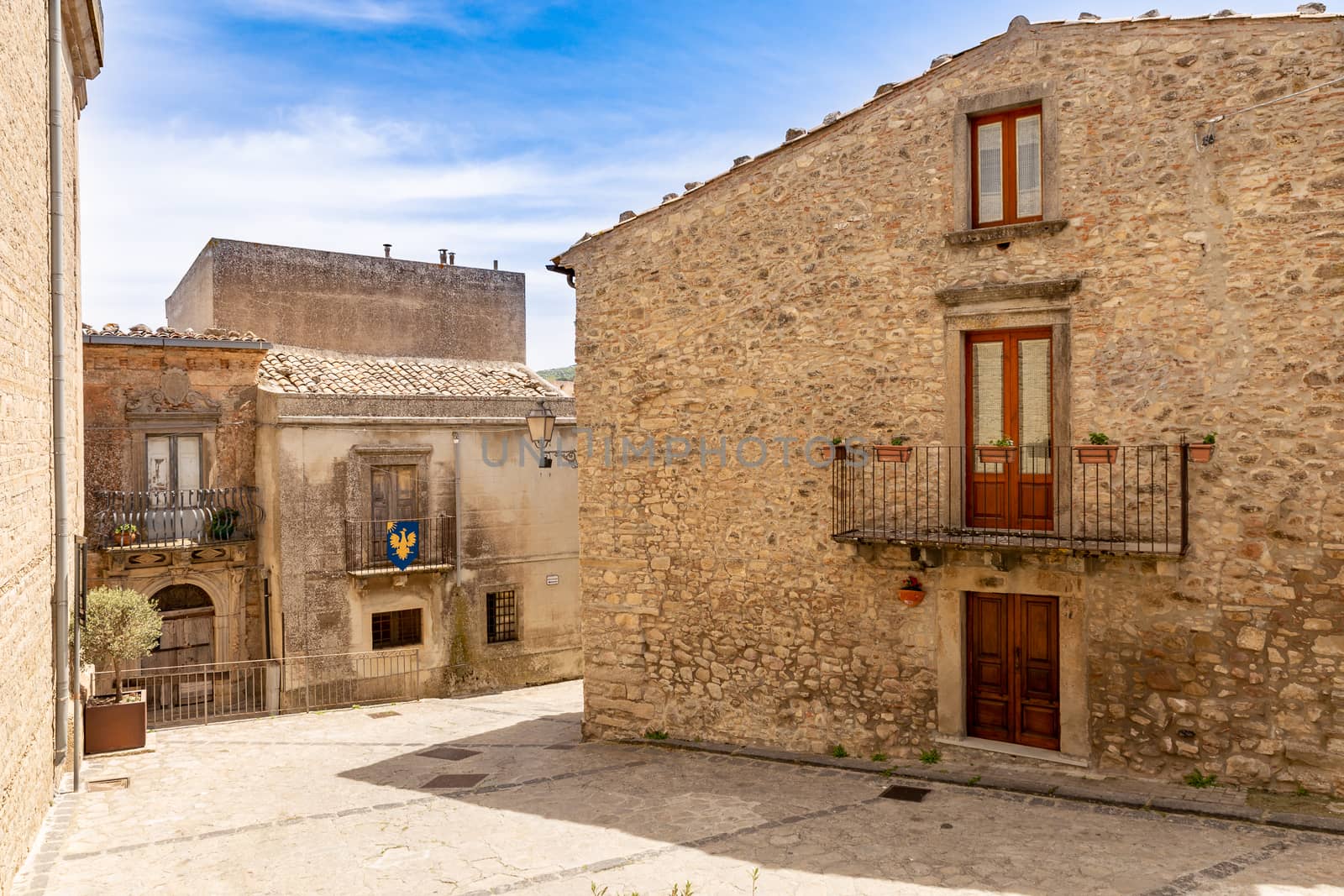 glimpse of a typical Sicilian medieval village