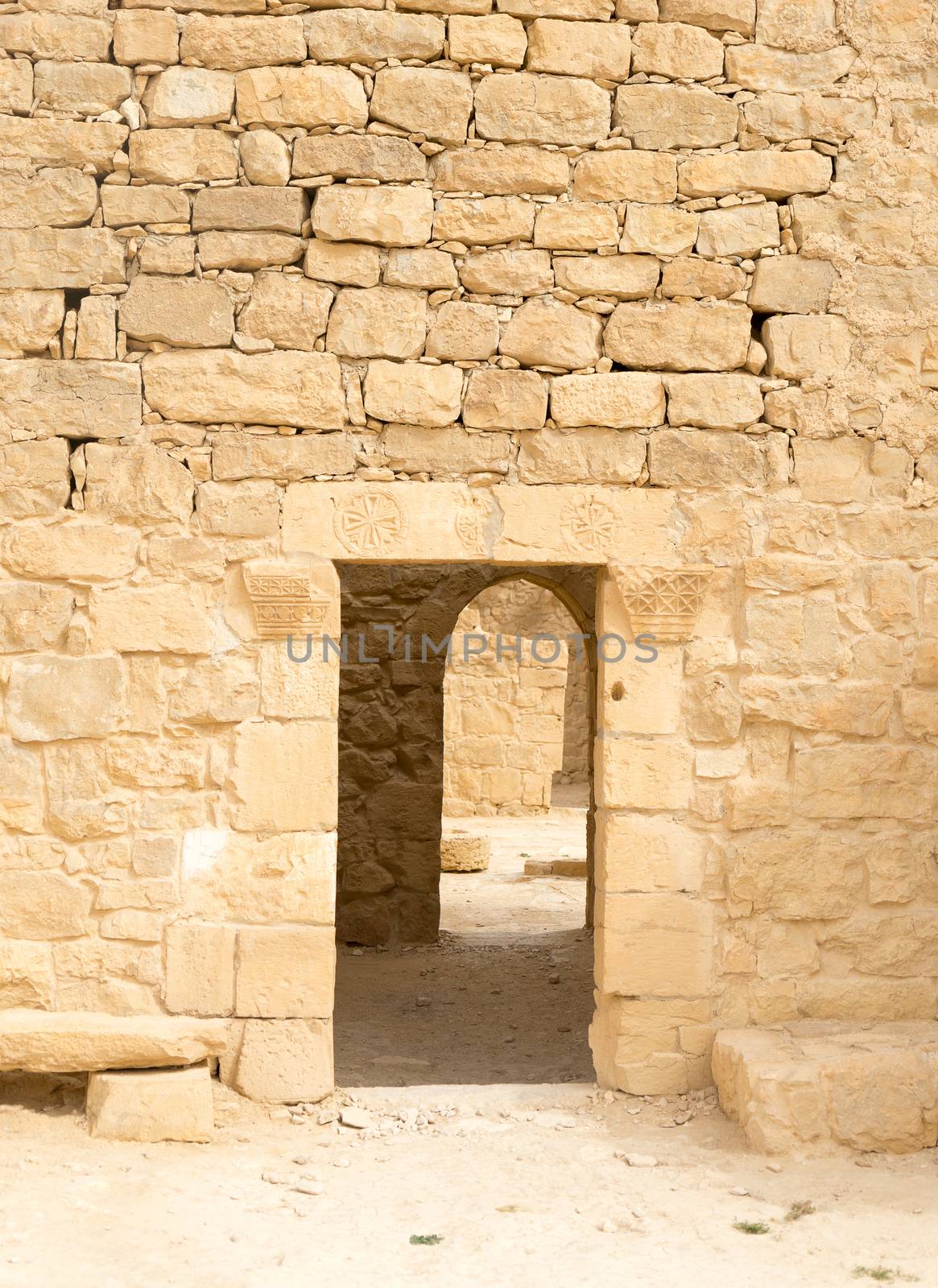 World heritage historic site of Shivta in Negev desert