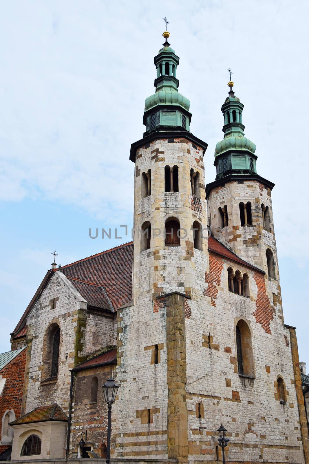 Brick church of Saint Andrew in Krakow, Poland by BreakingTheWalls