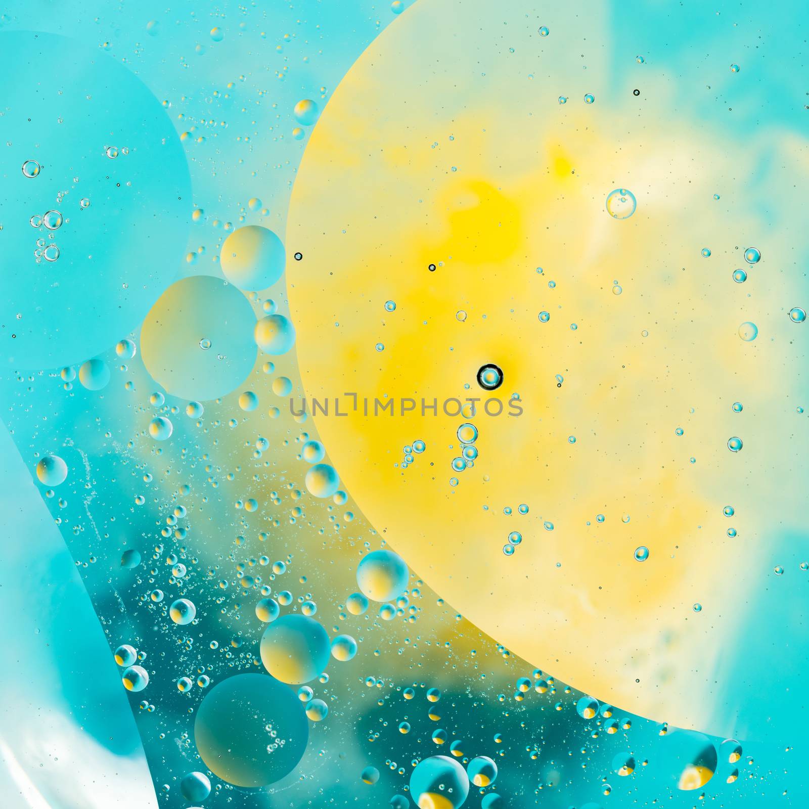 abstract background of colored spots circles on the water