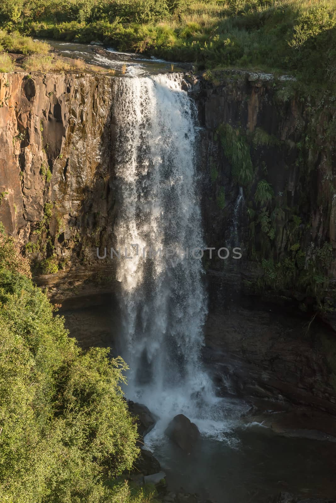 The Sterkspruit waterfall near Monks Cowl in the Kwazulu-Natal Drakensberg