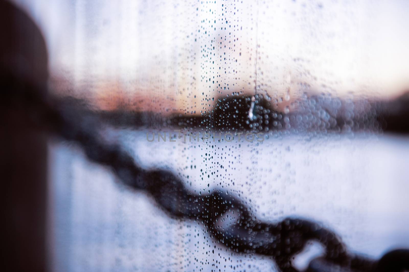 Rain drops on glass by artistrobd