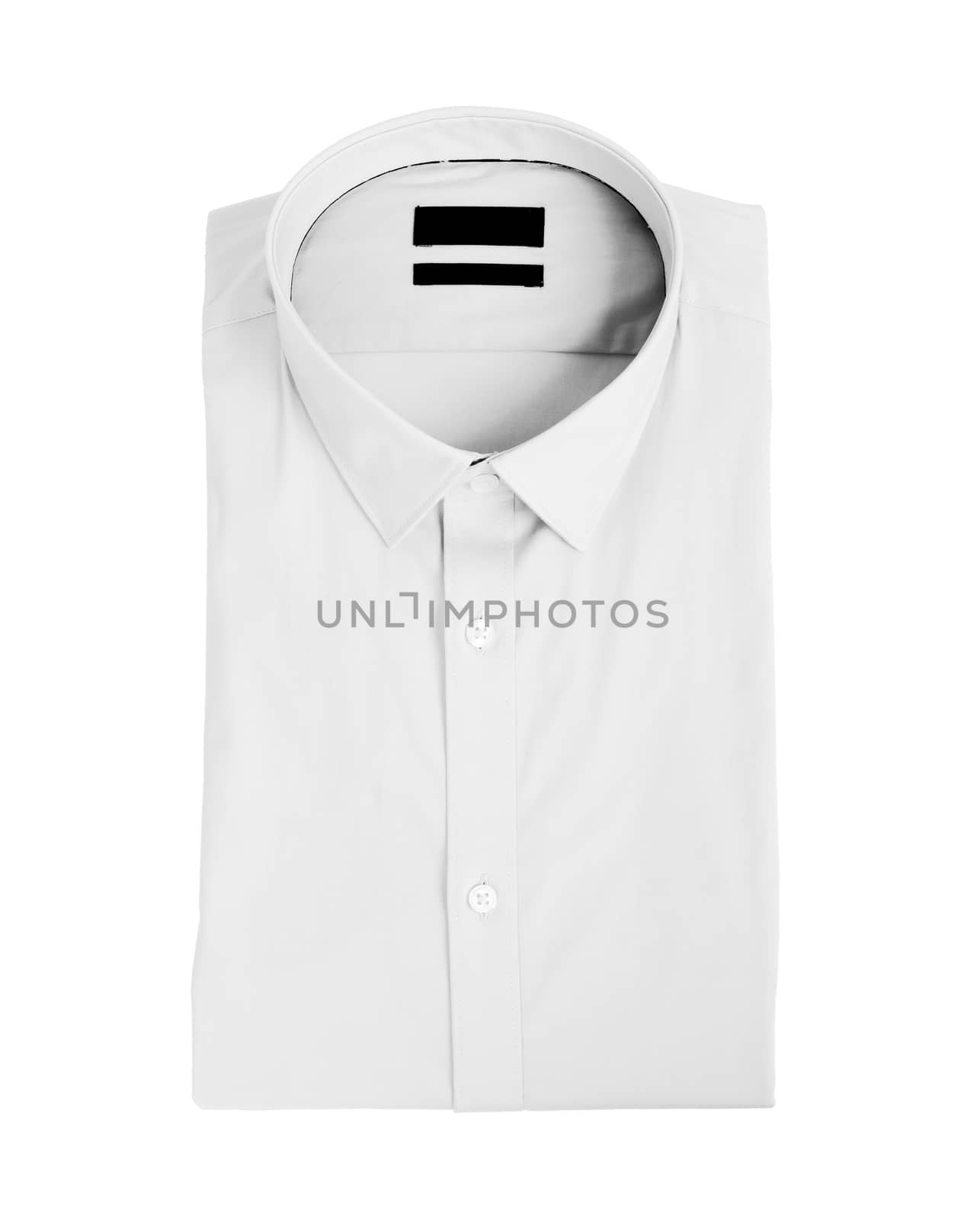 White man shirt on white background - New and folded