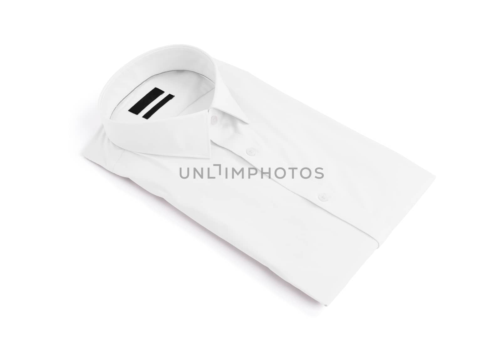 White man shirt on white background - New and folded