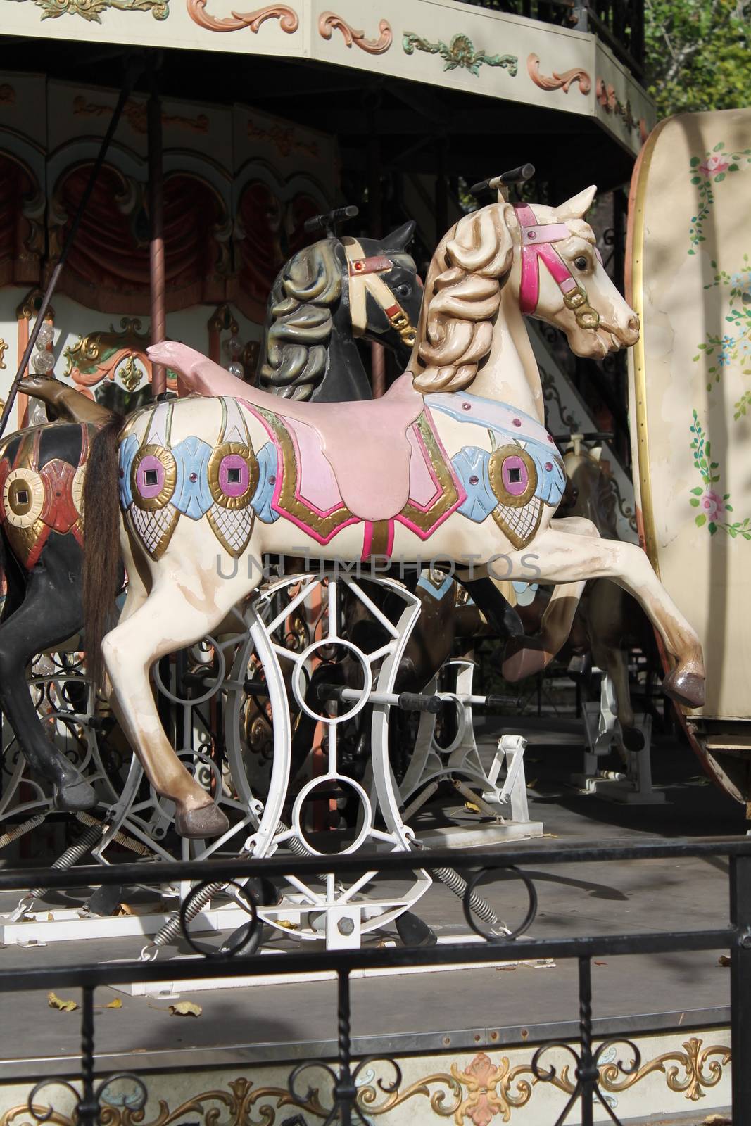 carousel horse in wood by lovecomunication