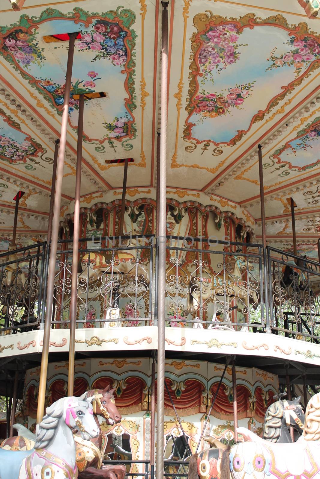 carousel horse in wood