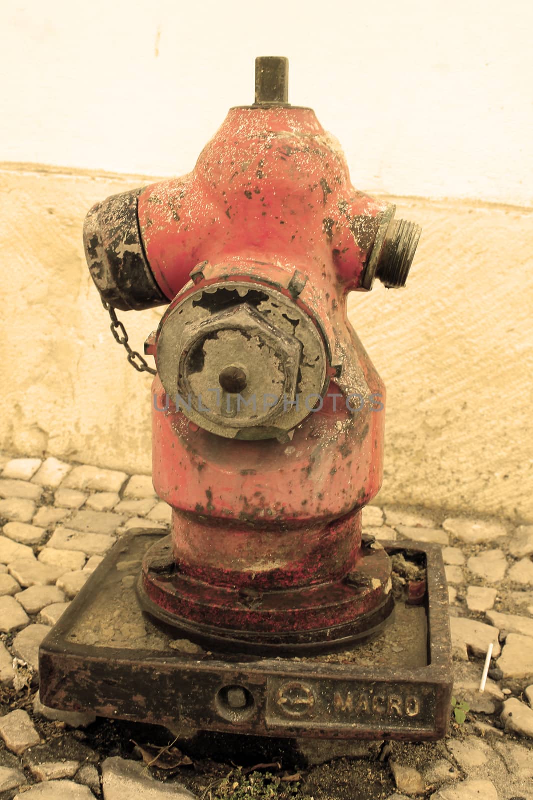 red rusty hydrant