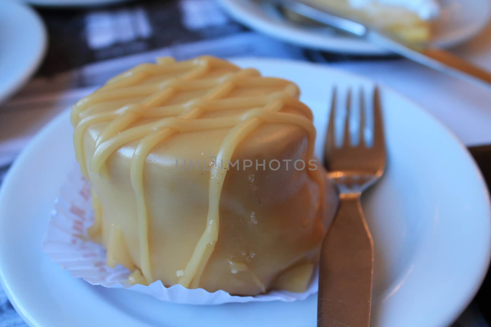 Shortbread cake with chocolate