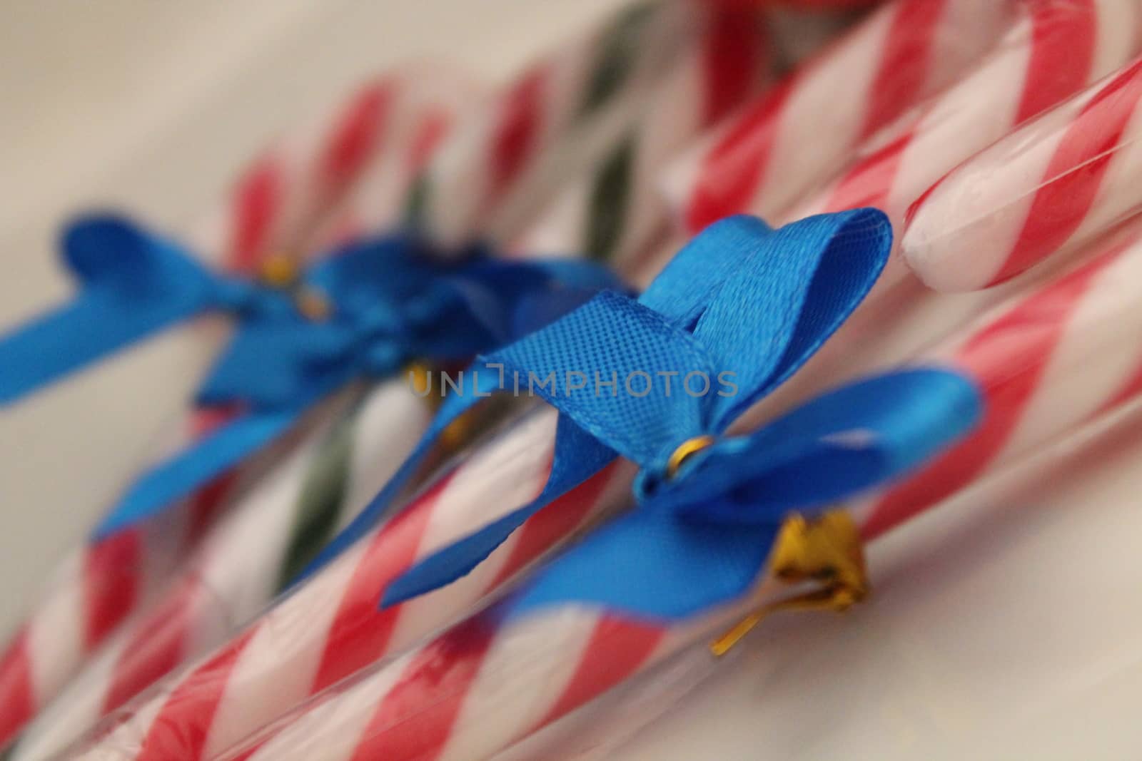 Christmas decoration with sugar sticks