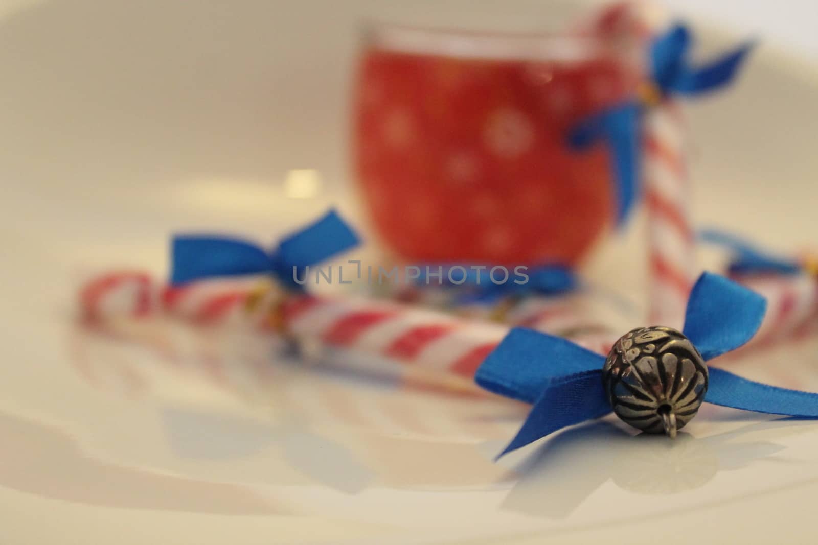 Christmas decoration with sugar sticks