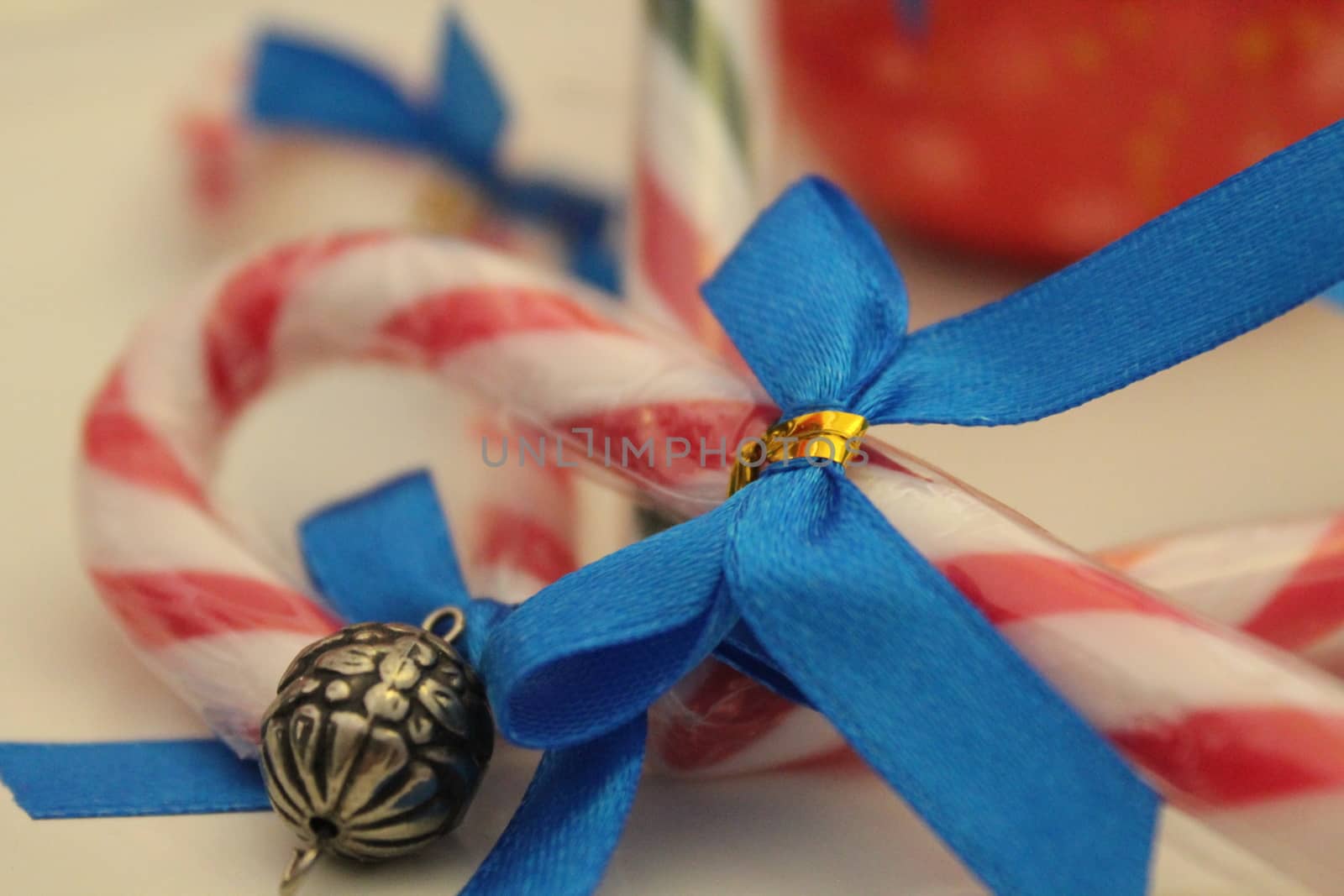 Christmas decoration with sugar sticks