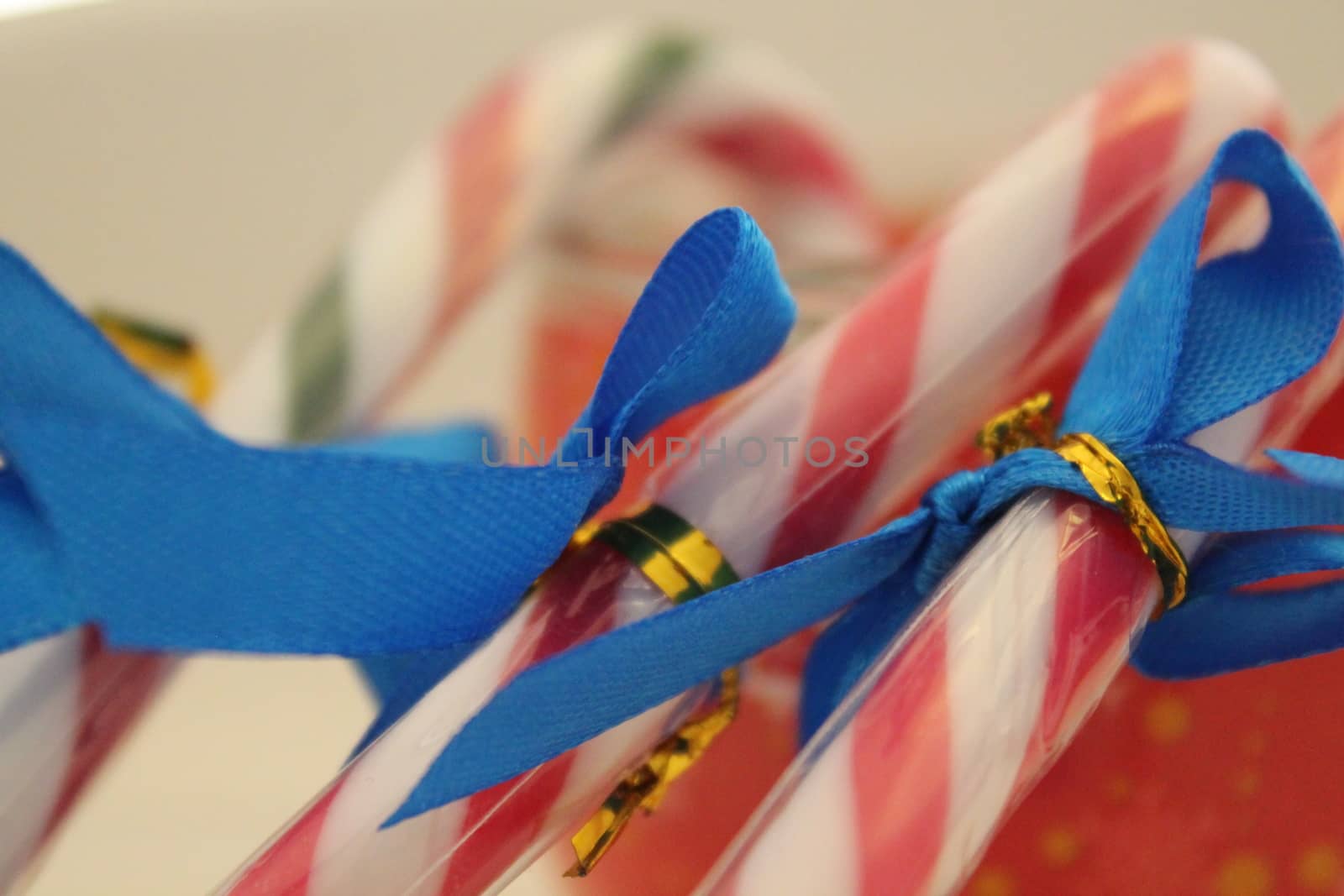 Christmas decoration with sugar sticks