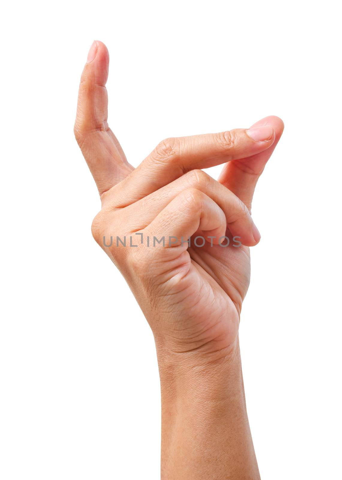 Using hand gestures, yes ideas isolated on white background, Save clipping path.