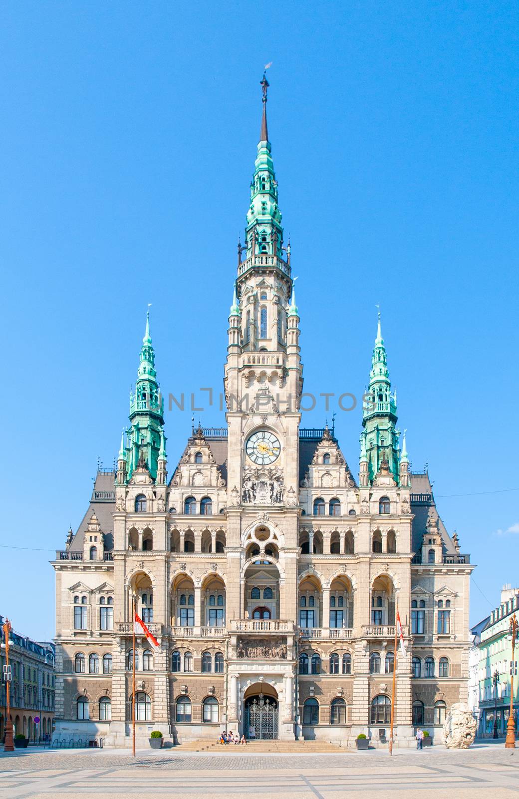 Town Hall on Edvard Benes Square in Liberec, Czech Republic by pyty