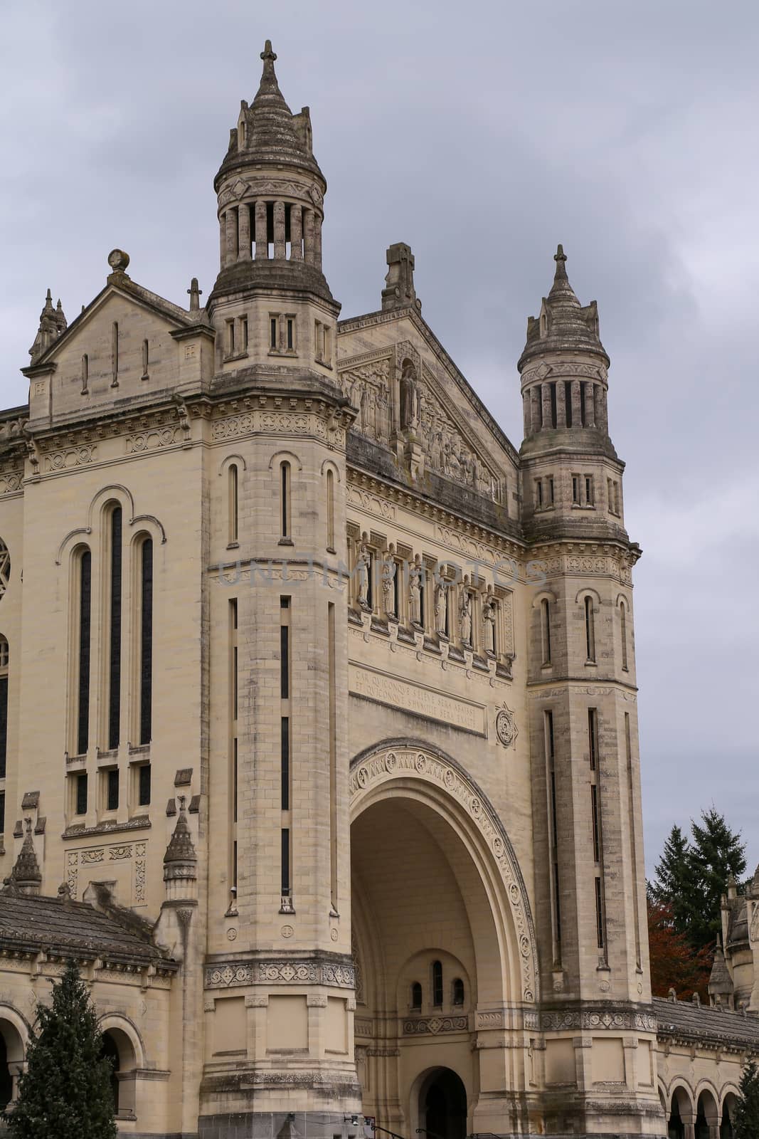 Basilica of St. Therese of Lisieux in Normandy France