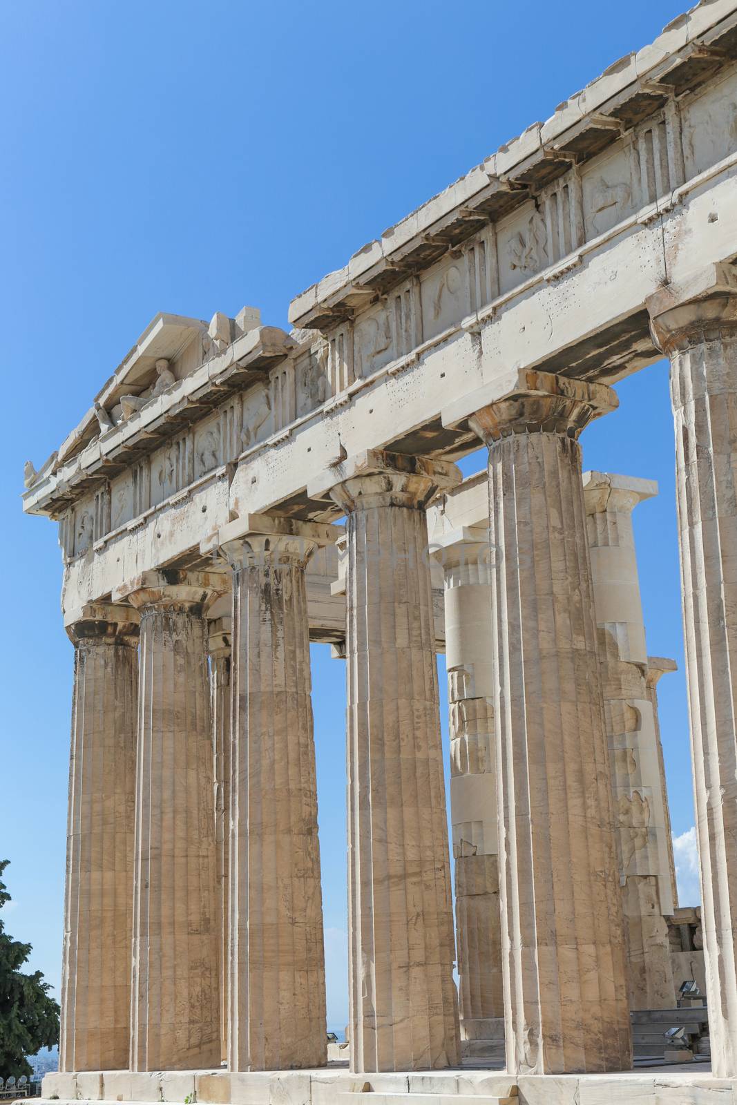 The Parthenon at the Acropolis in Athens, Greece