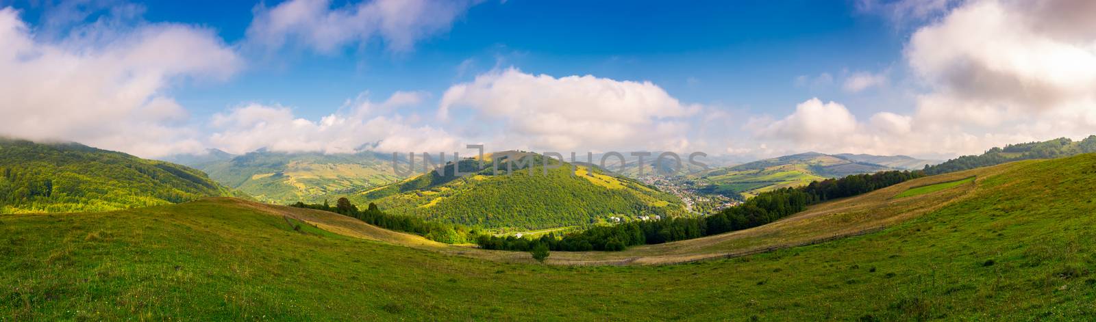 panorama of beautiful countryside in autumn by Pellinni