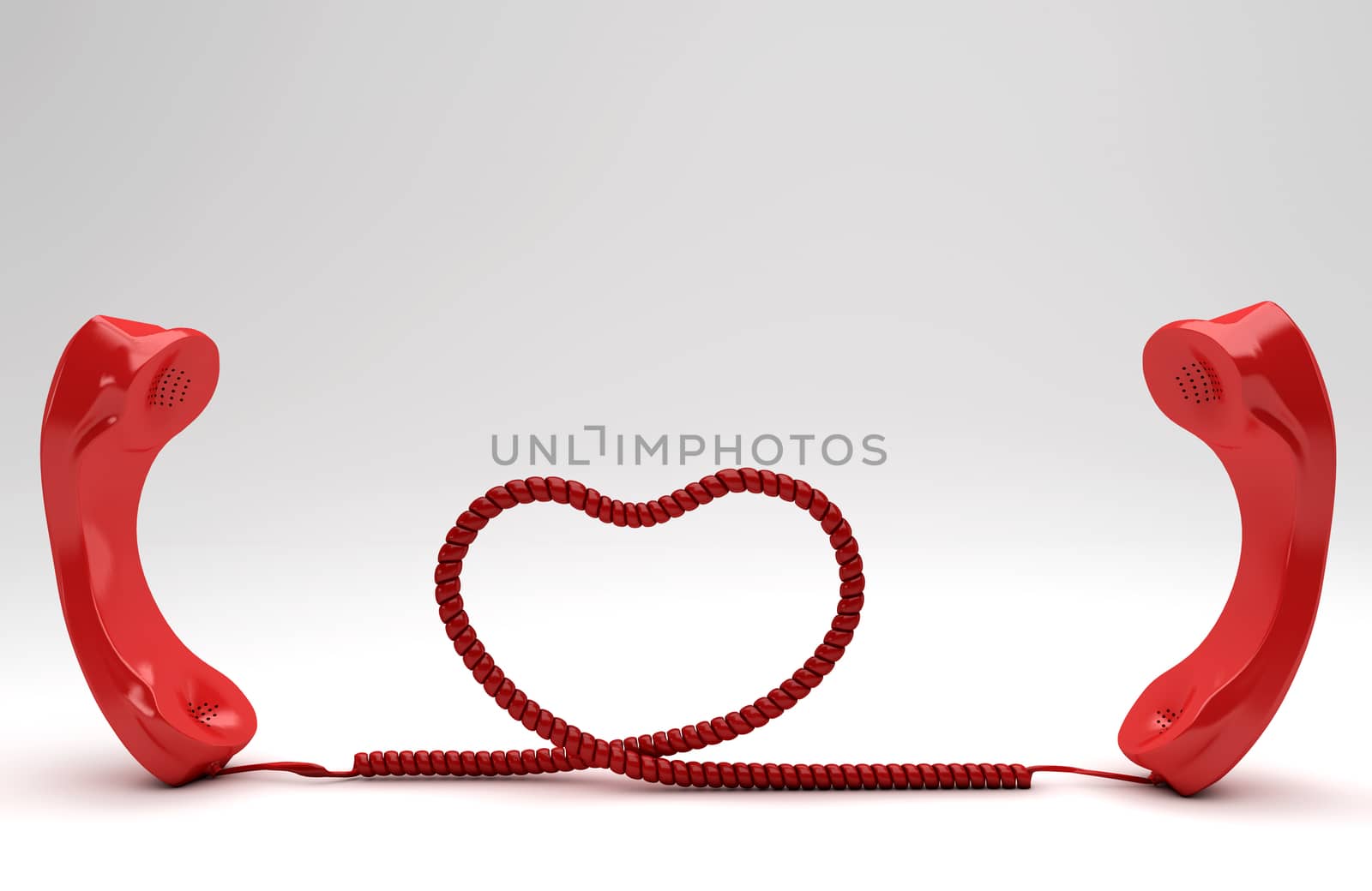 Telecommunication love distance concept 3D by F1b0nacci