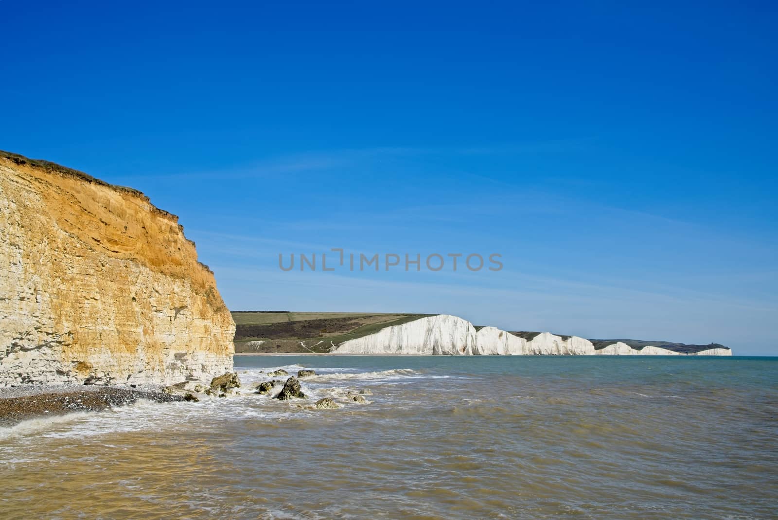 View of the Sussex Coastline from Hope Gap by phil_bird