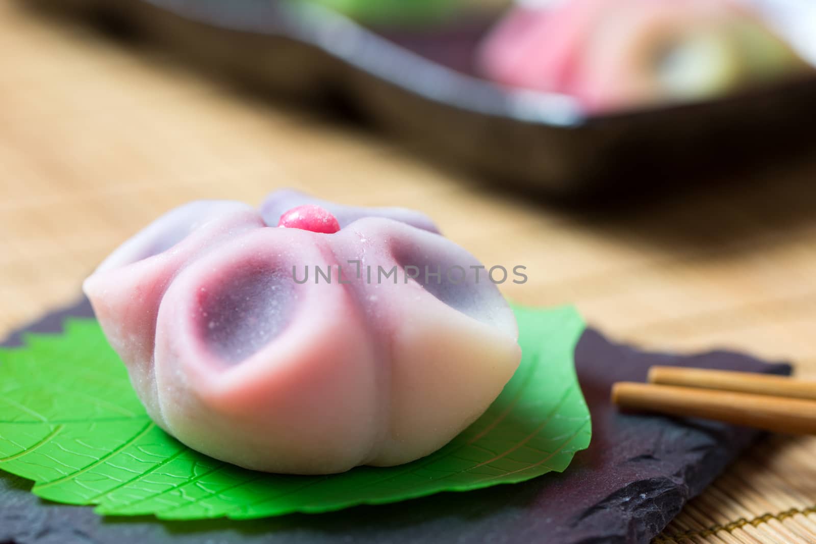 Japanese traditional confectionery wagashi by Kenishirotie