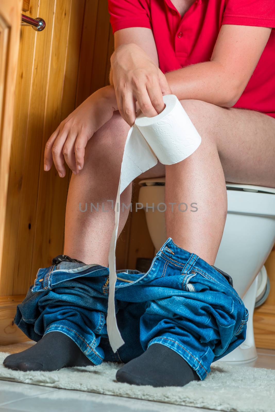 shot in the toilet concept photo - diarrhea, constipation by kosmsos111