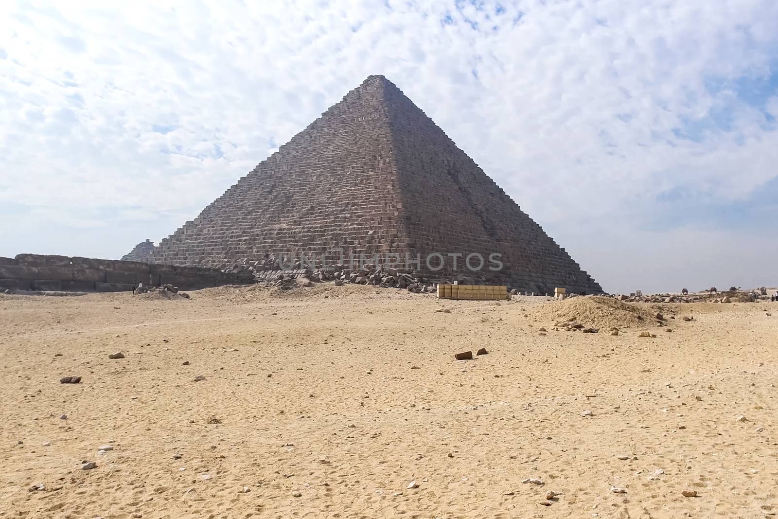 Pyramids of giza. Great pyramids of Egypt. The seventh wonder of the world. Ancient megaliths. by nyrok