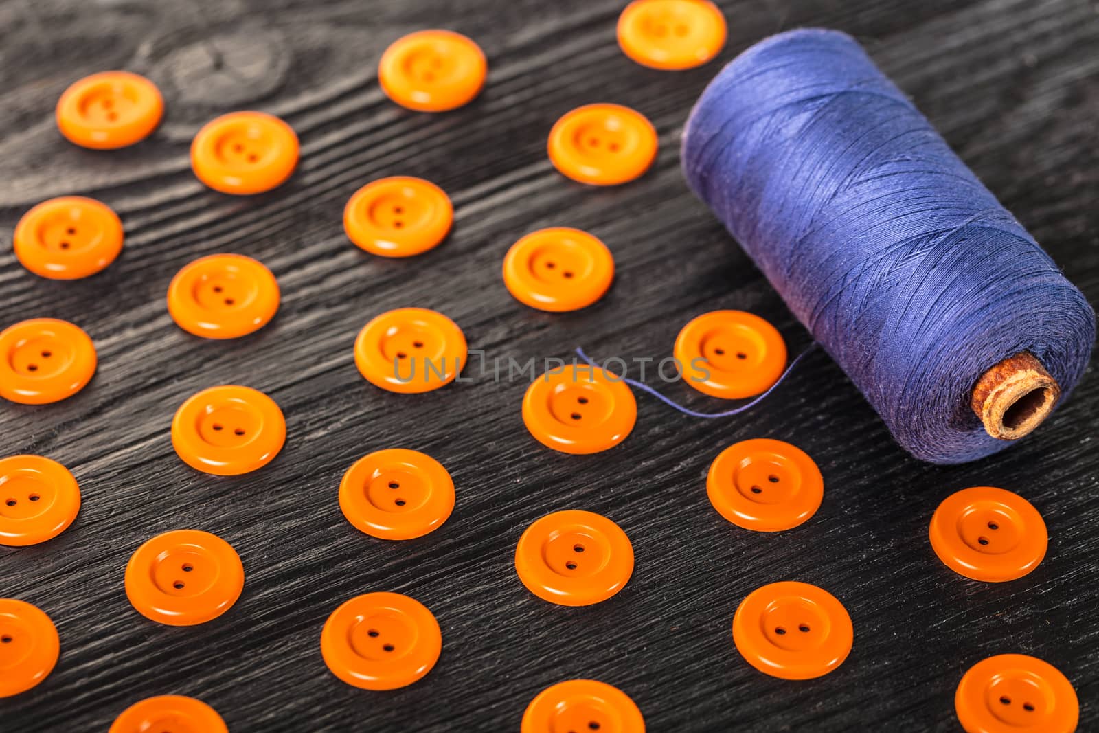 spool of threads and buttons  by MegaArt