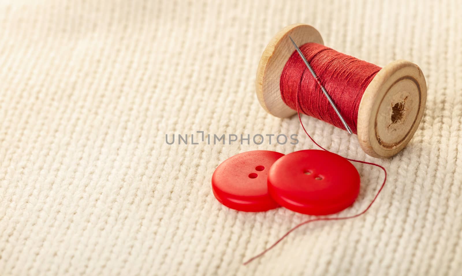 colored thread and buttons  by MegaArt