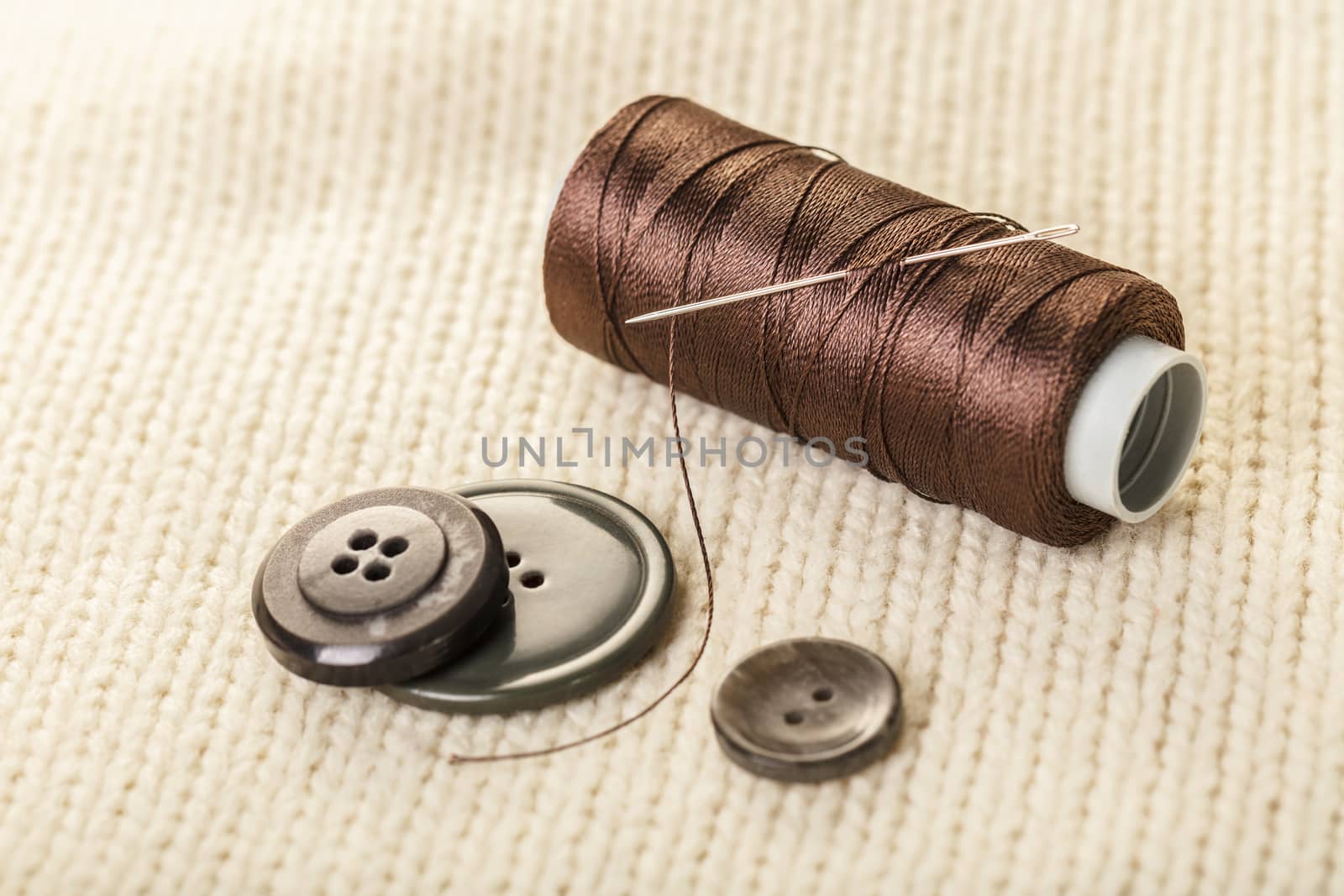 colored thread and buttons  by MegaArt