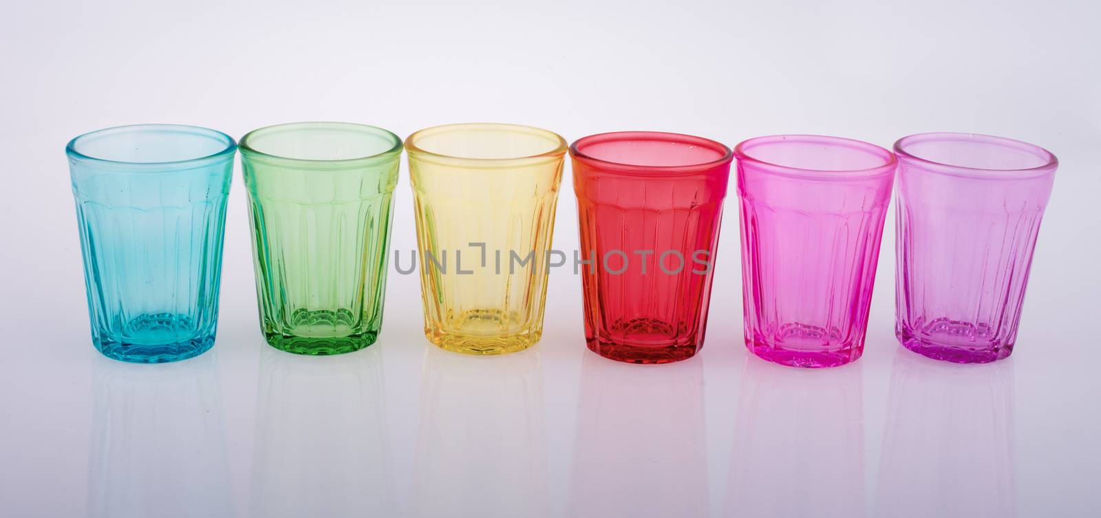 Drinking glasses of various color by berkay