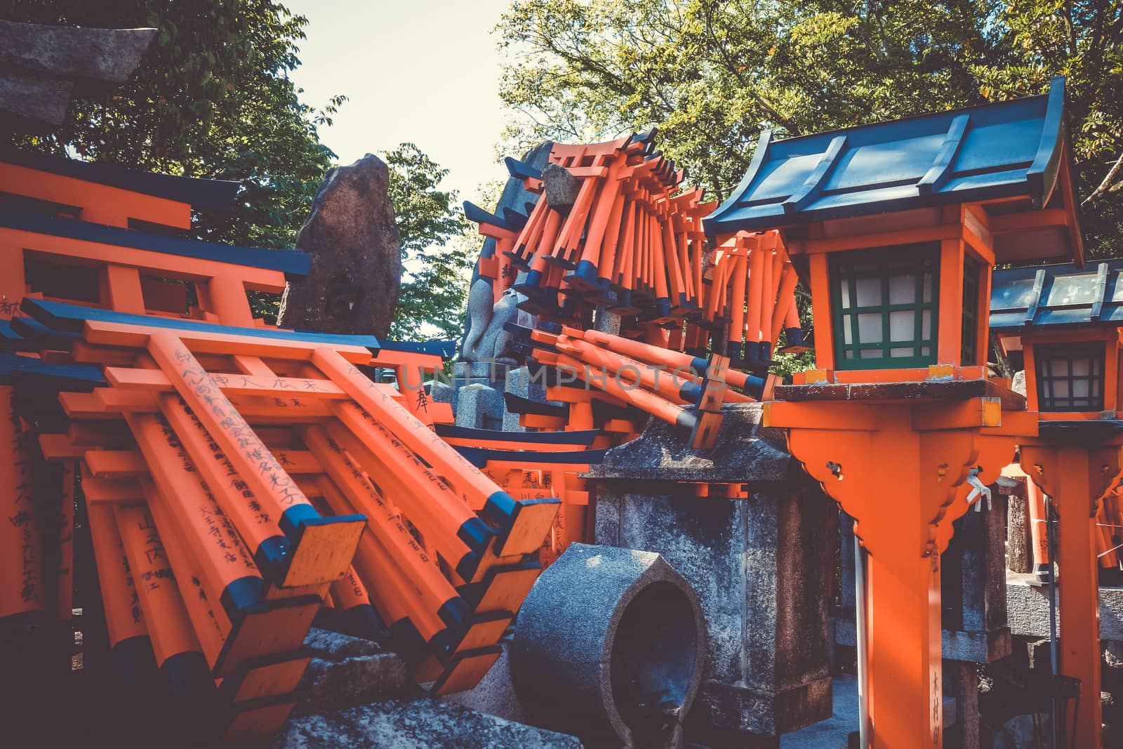 Gifts at Fushimi Inari Taisha, Kyoto, Japan by daboost