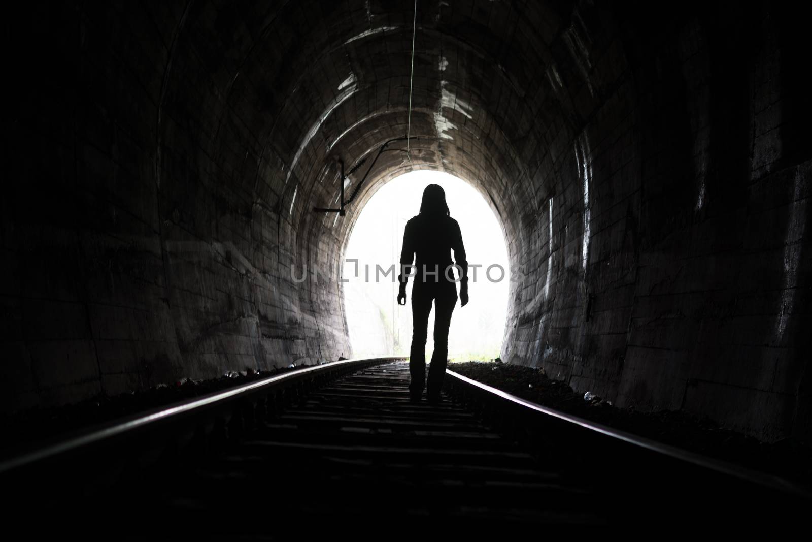 Person At End of Tunnel by adamr