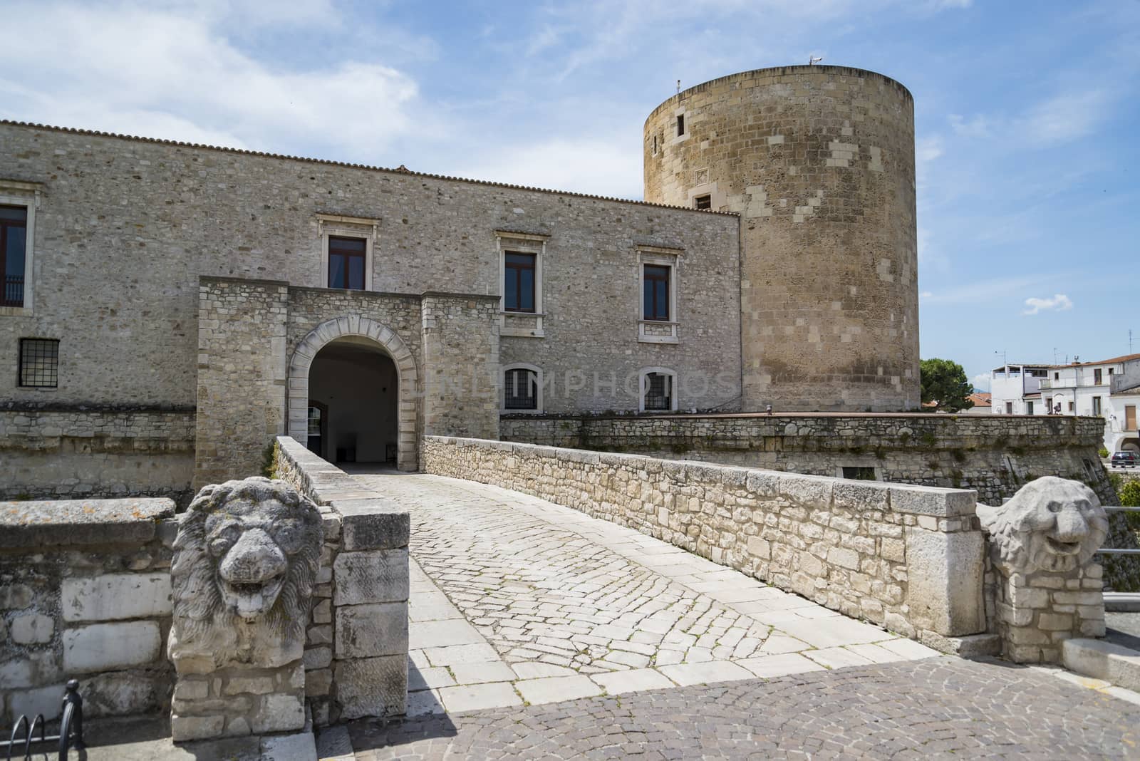 View of the old Castle of Venosa. Basilicata. Italy.