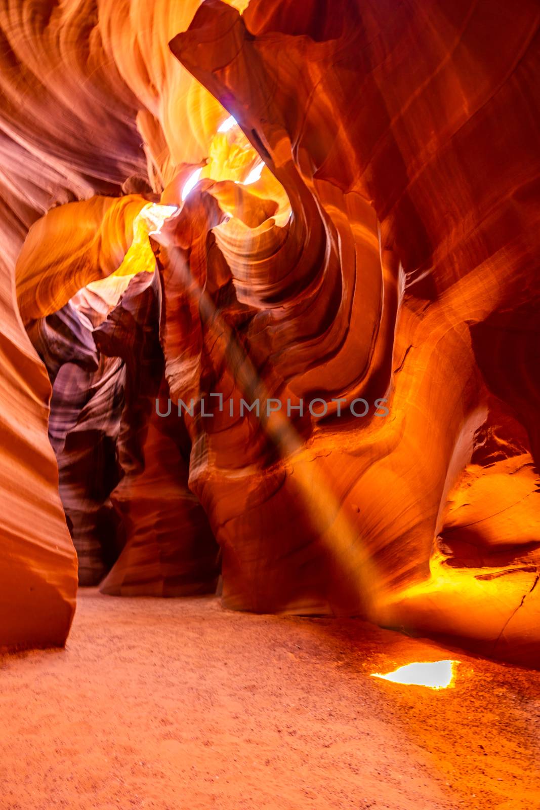 Upper Antelope Canyon in the Navajo Reservation near Page, Arizona USA